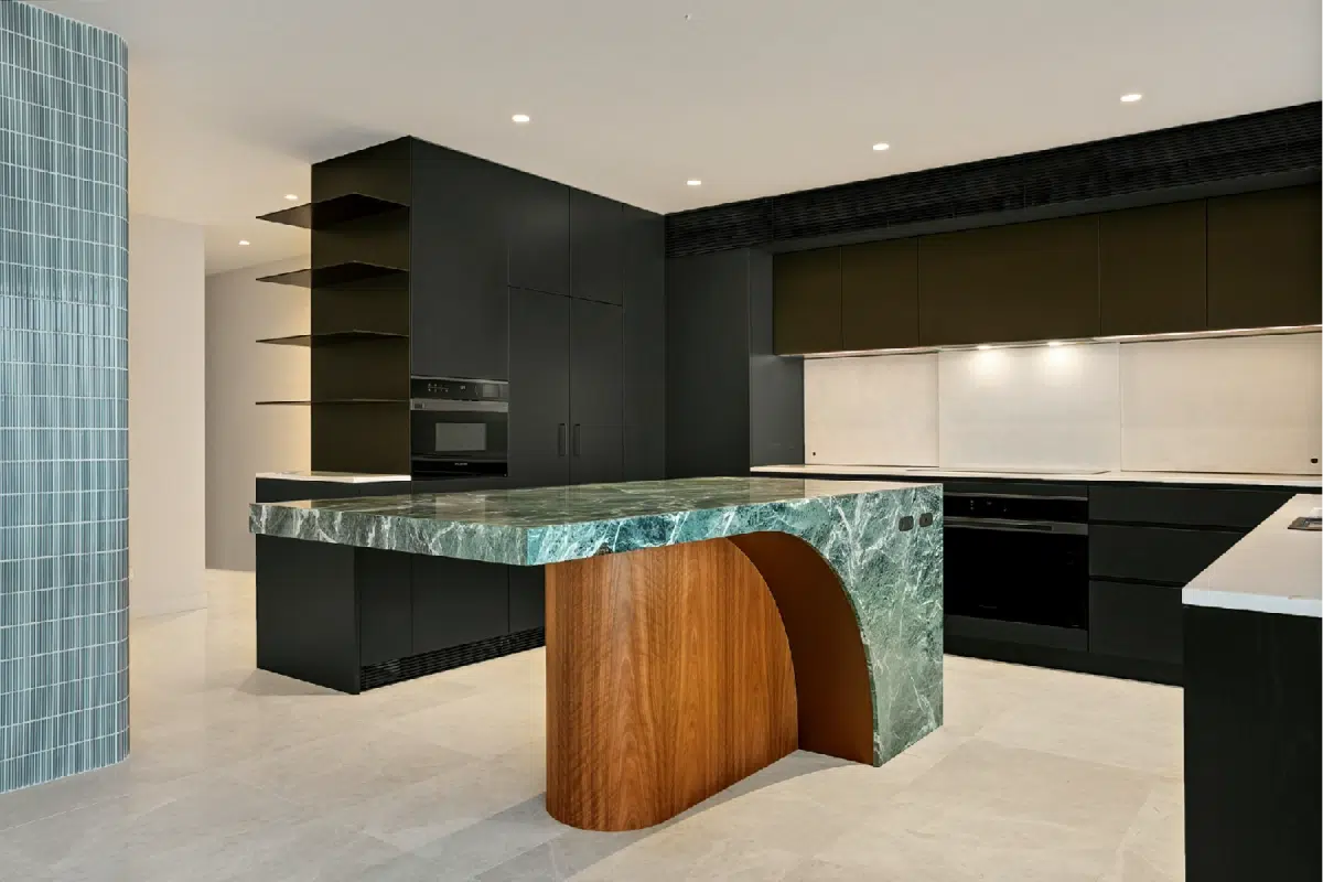 marble benchtop application 1 Marble Benchtops Gold Coast