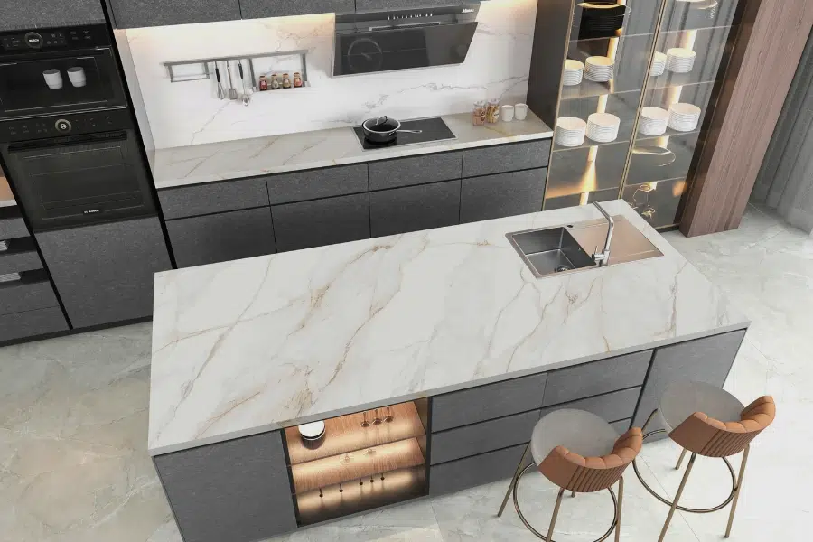 Porcelain Slabs Kitchen