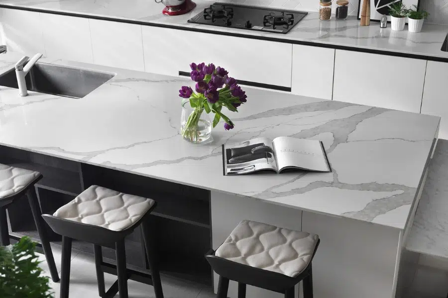 Stone kitchen Island